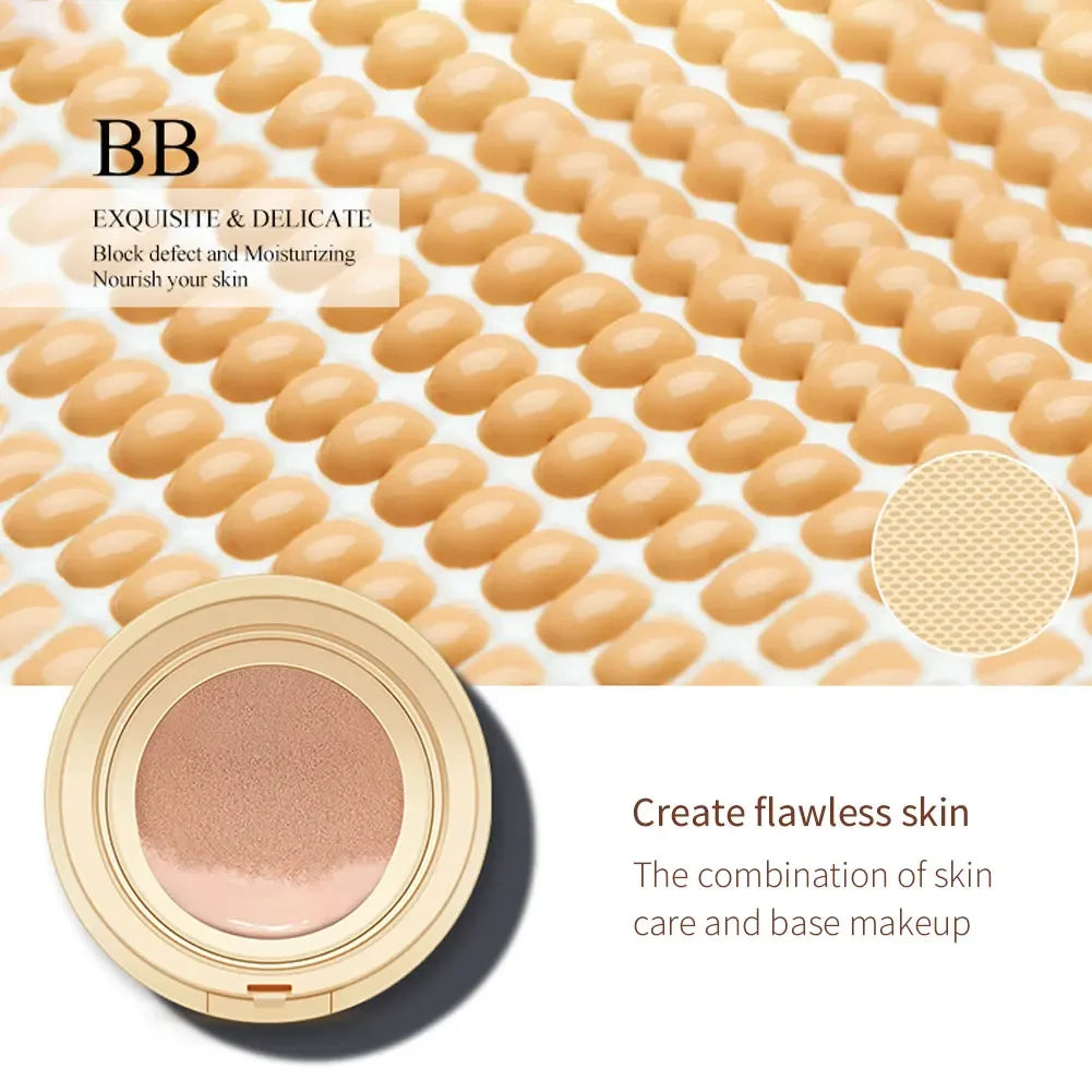 BIOAQUA Waterproof Matte Air Cushion Poreless BB&CC Cream High Coverage Oil-control Soft Face Makeup Foundation Base Cosmetics