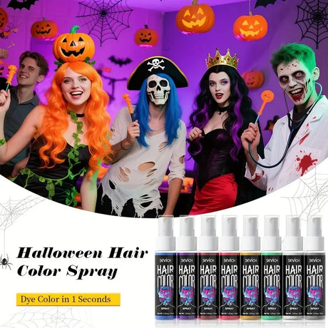 Temporary Hair Color Spray One-Time Hair Dyeing Instant Hair Salon Multi Color Hair Dye Makeup Chalk Washable DIY Party Styling