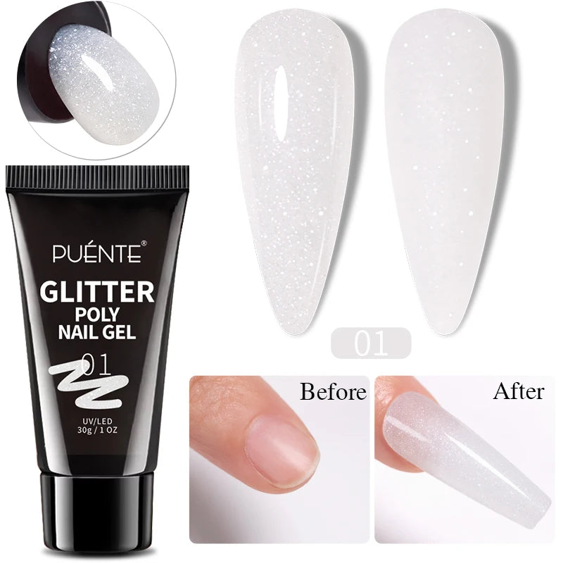 PUENTE 7.5ML Nude Shade Moonlight Cat Magnetic Gel Nail Polish Ultra-Bright Cat Eye Soak Off UV Semi-Permanent Varnish Manicure