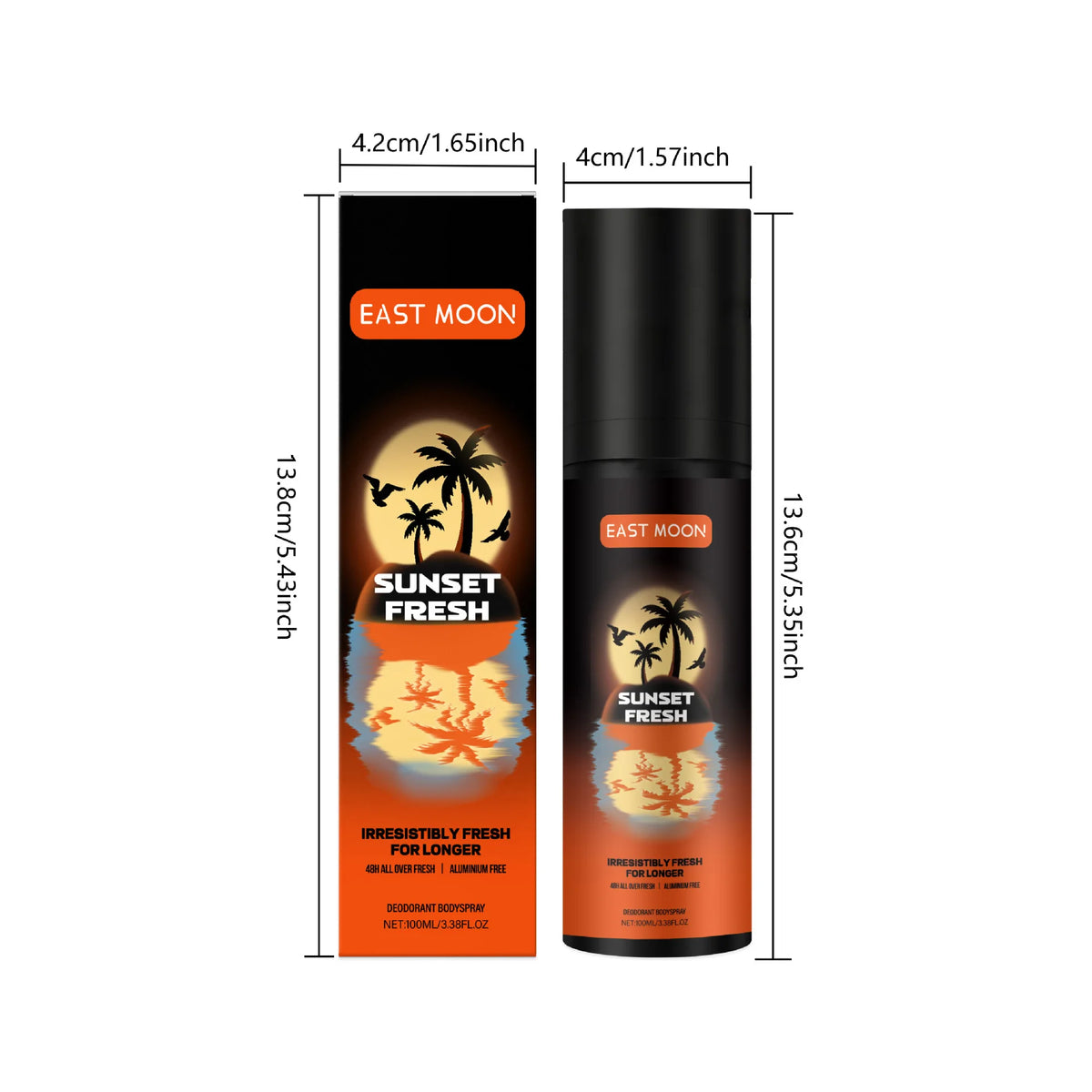East Moon Fruity Deodorizing Spray Sweat Eliminator Keep Refresh Odor Removal Reduce Body Bad Smell Man Underarm Deodorant Spray