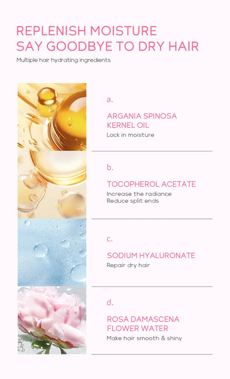 LAIKOU Japan Sakura Shampoo or Hair Conditioner Complex Oil Hair Care Repair Damaged Hair Repair Serum Oil Anti Hairs Loss