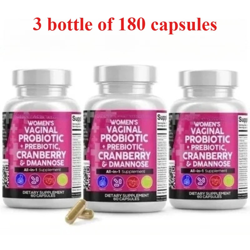 Women Probiotic Capsules with Prebiotics & D-Mannose Nutritional Dietary Supplements and Daily Wellness Support 60count