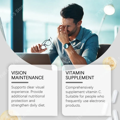 Vitamin C Eye Nutrition Support Capsules Supports Daily Eye Wellness Comfort Daily Wellness Supplement