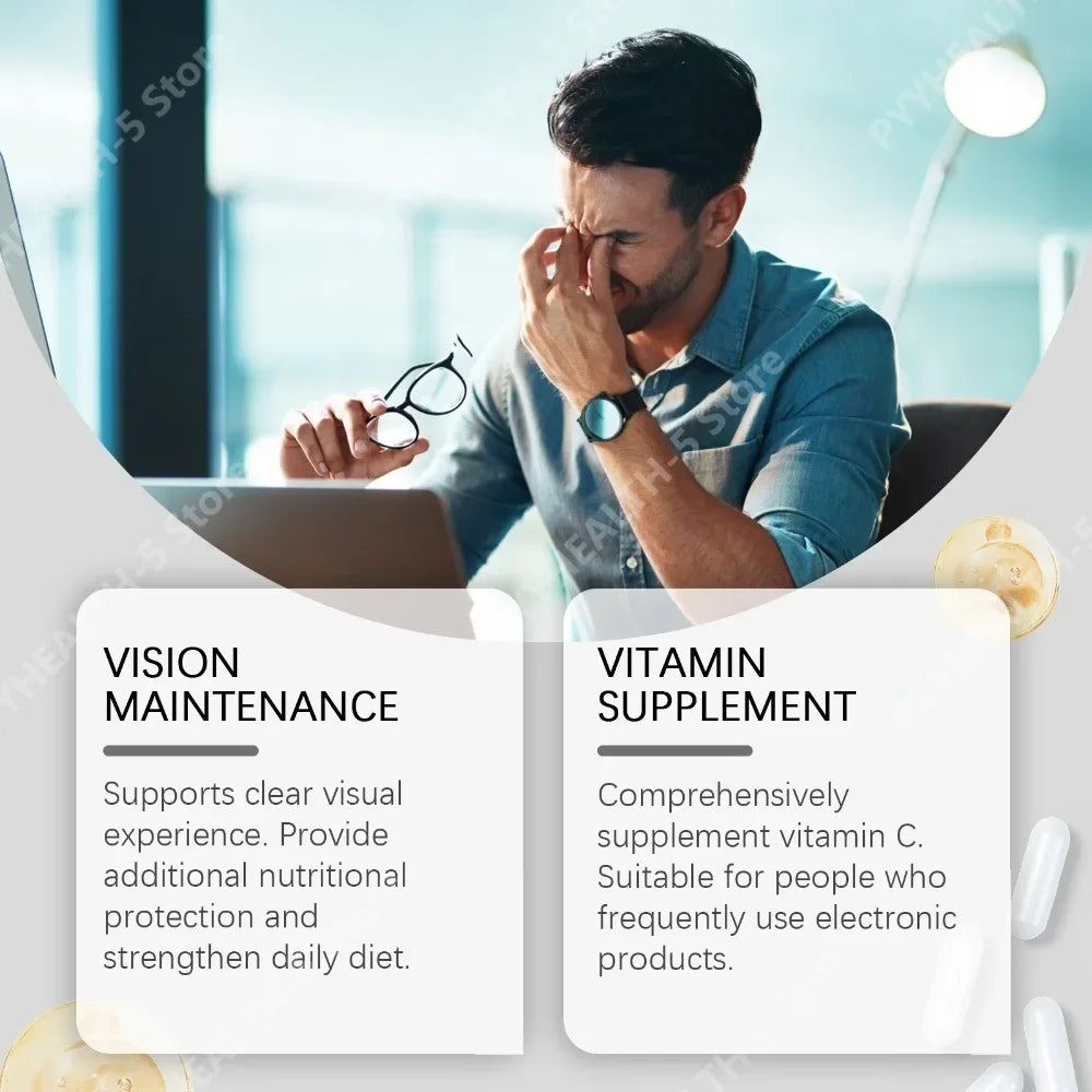 Vitamin C Eye Nutrition Support Capsules Supports Daily Eye Wellness Comfort Daily Wellness Supplement