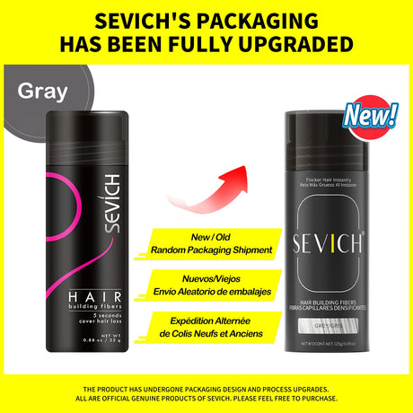 Sevich Hair Fiber Building Thin Loss Concealer Spray Refill Keratin Fibers Hair Powder Styling 25g 10 Colors Anti Hair Loss