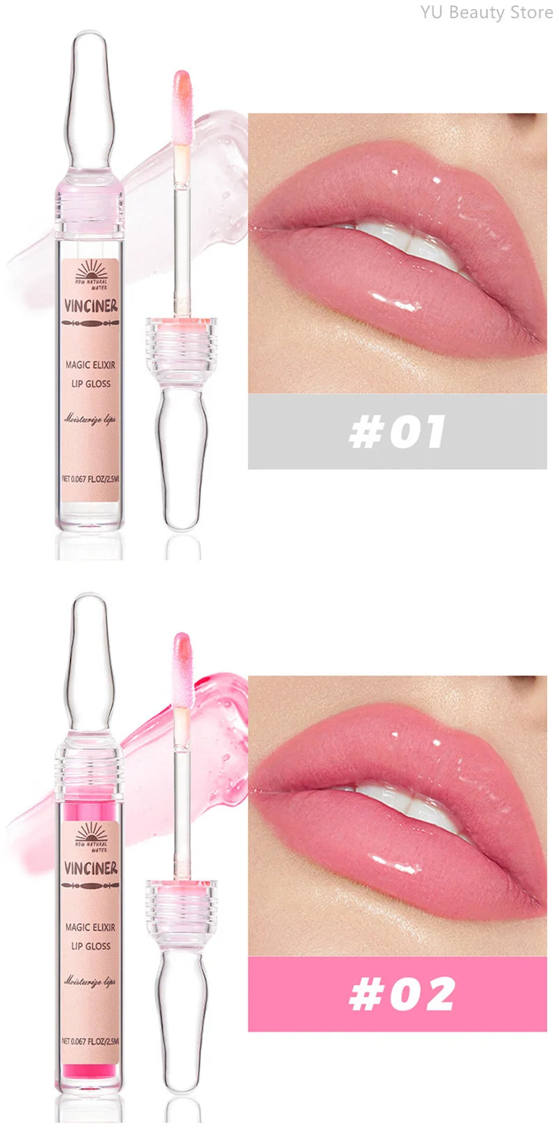 6 Colors Lip Plumping Gloss Instant Lip Plumper Extreme Volume Serum Oil Moisturizing Sexy Plump Lips Korean Makeup Products