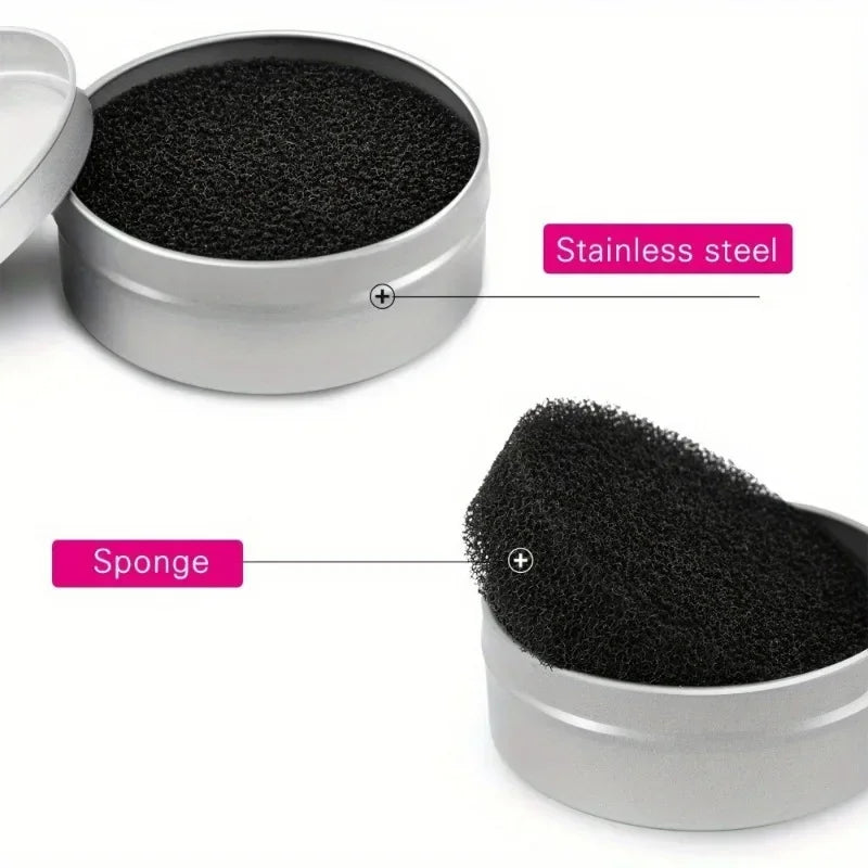 Easy to clean makeup brush Cleaning sponge - quick color removal and dry cleaning tool for eye shadow and eyeliner