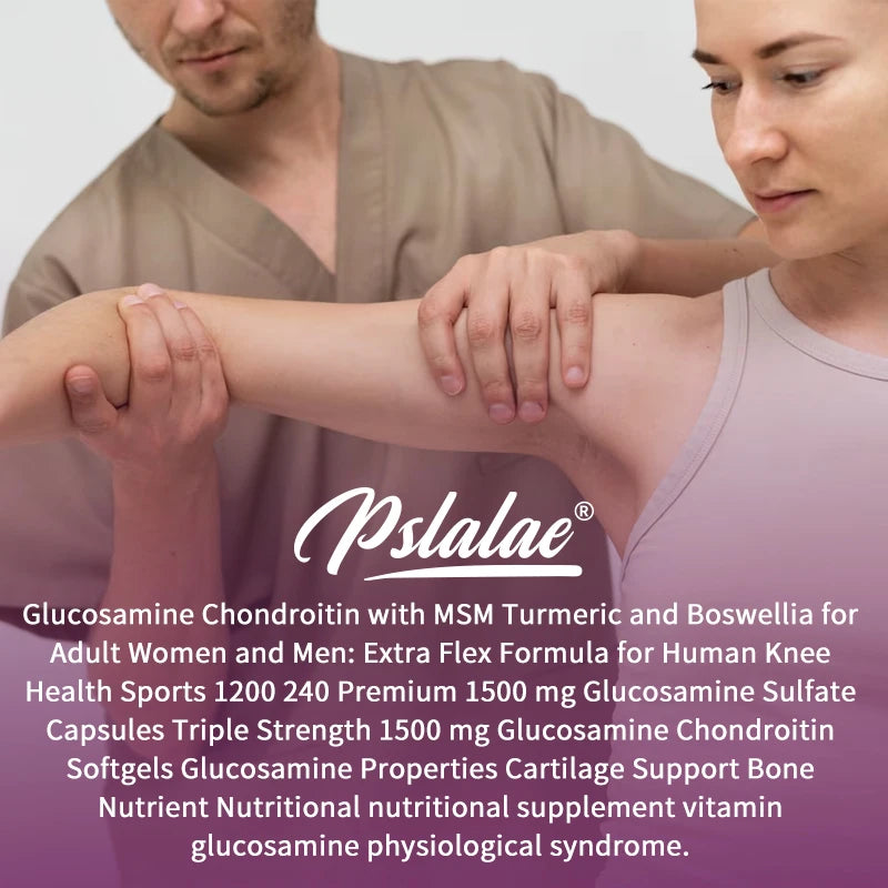 Glucosamine Chondroitin MSM Turmeric Boswellia - Joint Health and Joint Function Support - Glucosamine Sulfate Mobility FormulaC