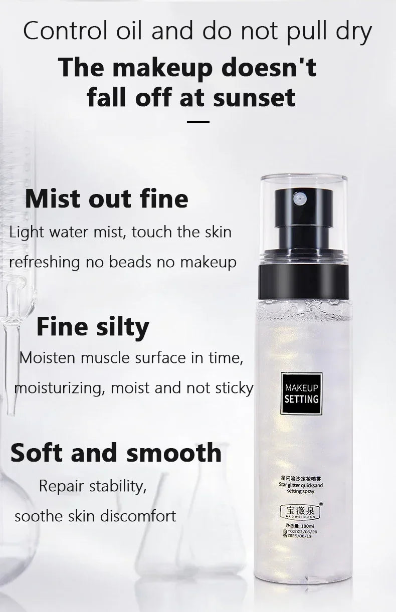 Makeup Fixer Spray Waterproof Sweatproof Long Lasting Oil Control Hydrating Makeup Fixing Setting Spray Cosmetics