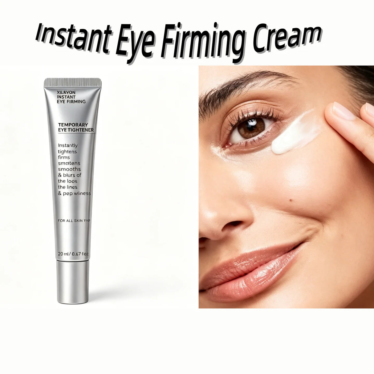 Pentapeptide Complex Instant Firming Eye Cream With Caffeine For Dark Circles Puffiness Repair Eye Serum Smooth Skin Care