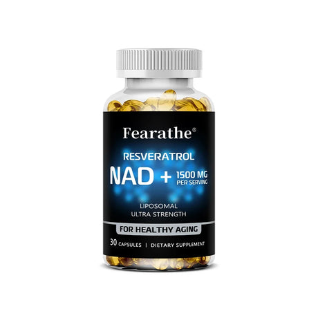 NAD+ Boost-with Resveratrol,Enhances Cellular Vitality,Promotes Cell Repair,Anti-Aging,Boosts Energy and Focus,120 Capsules