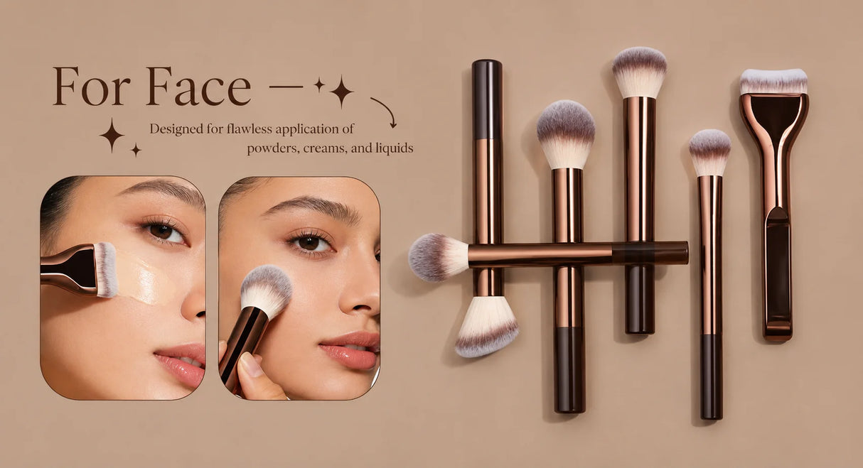 14 PCS Makeup Brushes Professional Make Up Brushes Premium Synthetic Powder Concealers Brushes Travel Makeup Brush Set
