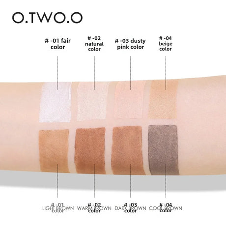 O.TWO.O Double Head Contour Concealer Stick Waterproof Matte Finish Brighten Highlighters Contouring Pen For Face Makeup