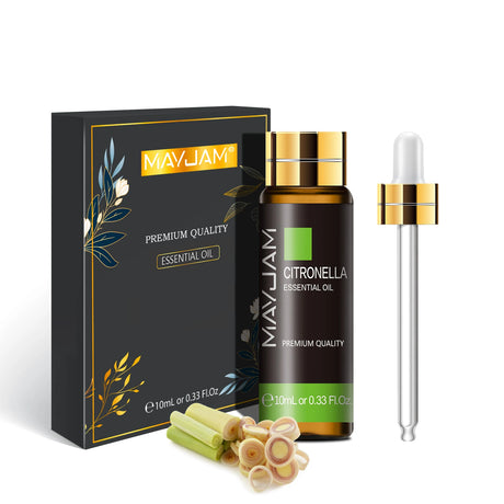 10ML Lavender Eucalyptus Pure Essential Oils Rose Lemon Jasmine Vanilla Mint Sandalwood Bergamot Tea Tree Diffuser Aroma Oil