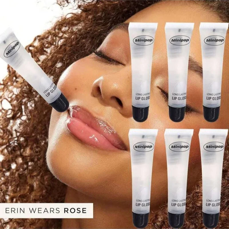 6pcs Lip Gloss Long Lasting Hydrating Clear Lip Gloss Non-sticky Lip Base Oil High-shine Finish Lip Care Cosmetics