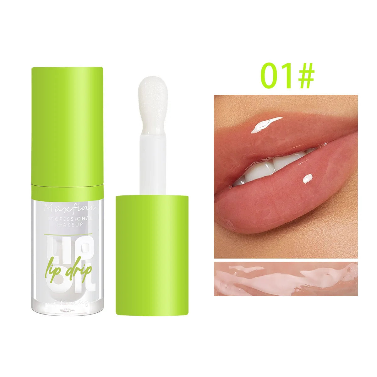 Water gloss mirror oily lip gloss lipstick with long-lasting color retention and non stick cup nude color lip essential oil