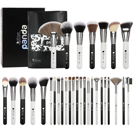 DUcare Black Makeup Brush Professional Makeup Eyeshadow Foundation Powder Soft Synthetic Hair Makeup Brushes Brochas Maquillaje