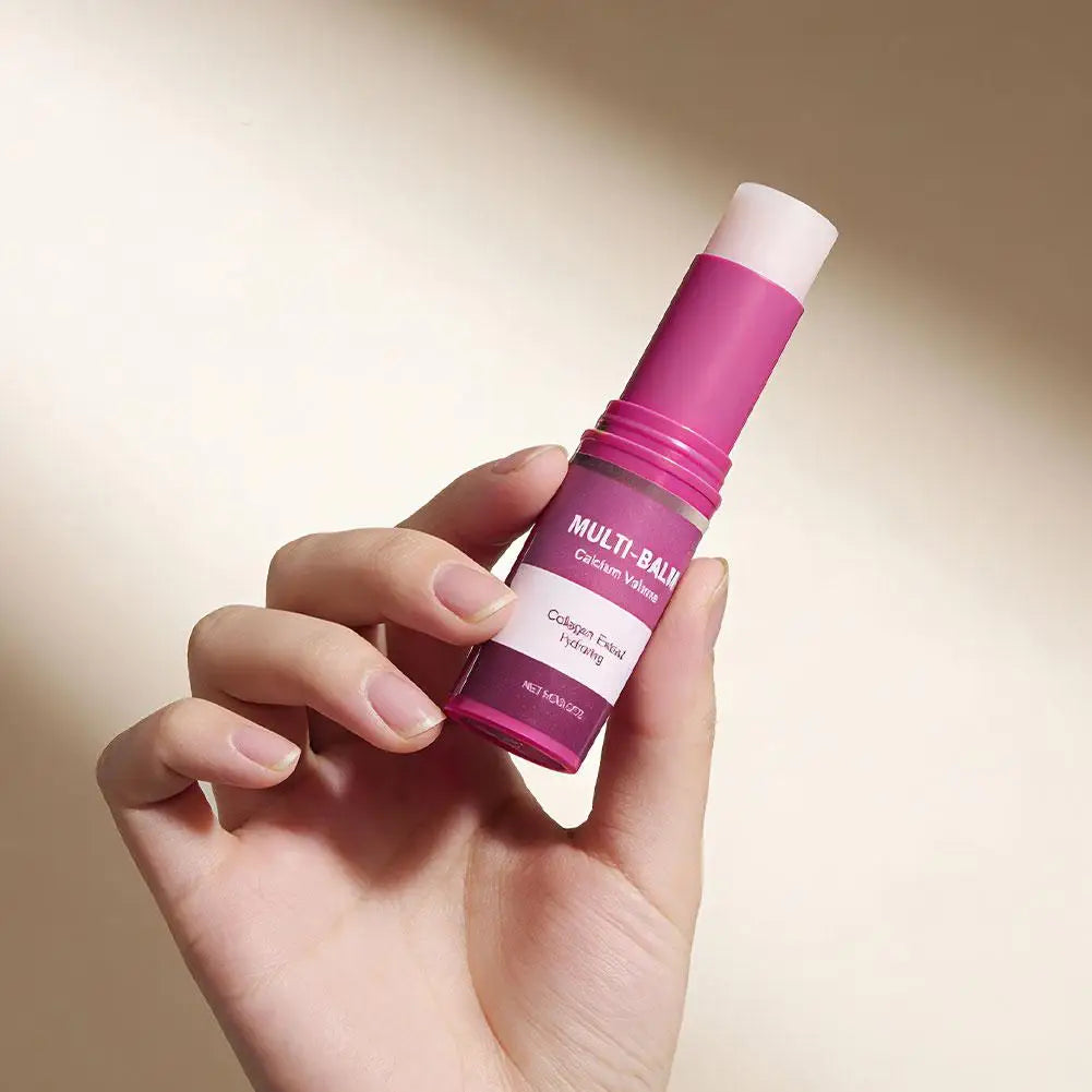 Cemenrete Calcium Serum & Multi Balm Hydrating Face Moisturizer Stick For Dry Skin Deeply Hydrates Daily Skincare