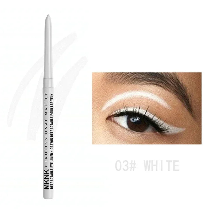 1Pc Waterproof Black Eyeliner Pencils Smudge-Proof Long-Lasting Eye Makeup Perfect For Fashion Look