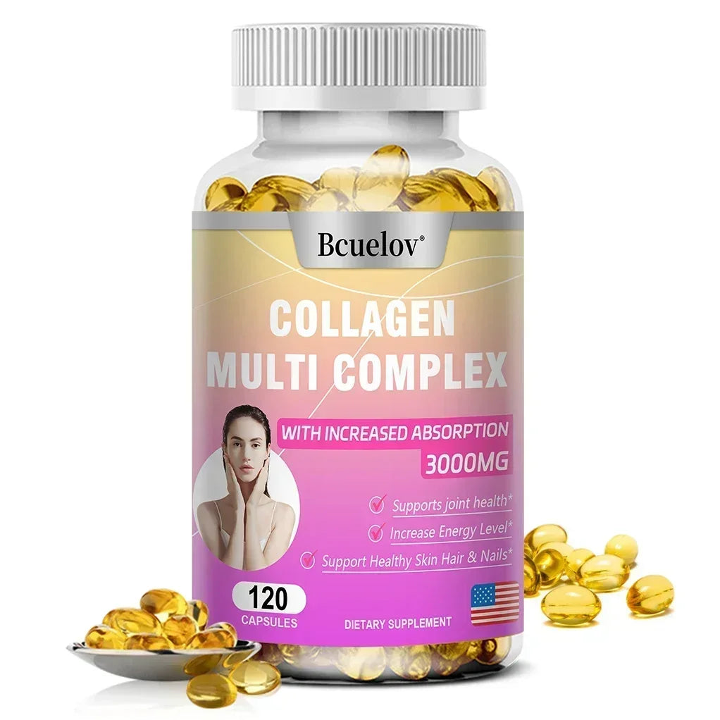 Collagen Complex Capsules - Promote Hair Growth, Skin & Nails Health, Supports Joint, Bone & Muscle Health, for Women and Men