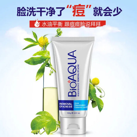BIOAQUA Facial Cleanser Anti Wrinkle Face Wash Foam skincare Face Cleanser Anti Acne Blackhead Remover Moisturizing Skin Care