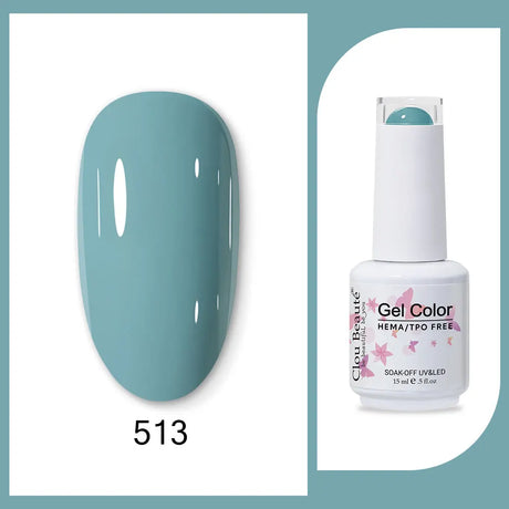 Clou Beaute 15ml HEMA TPO FREE Gel Nail Polish Bright Dark Army Green Gel Lacquer Semi Permanent Art Organic Nail Gel Varnish
