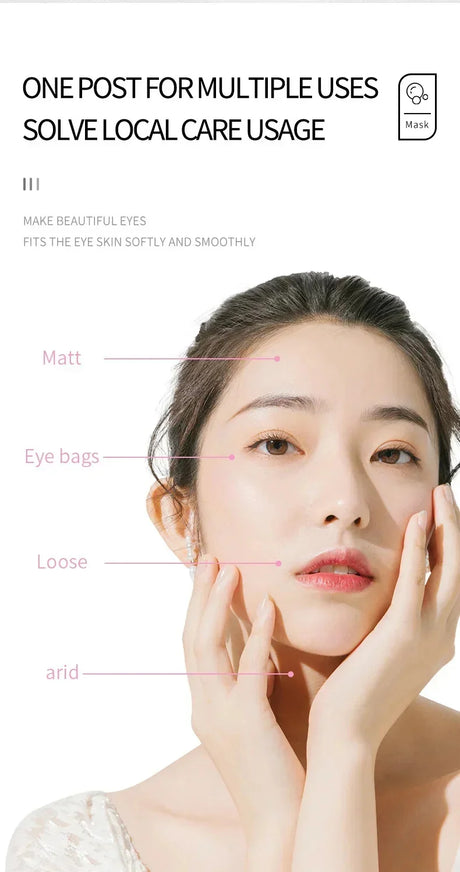 Collagen Eye Mask Essence Sakura Wrinkle Removing Eye Care Patches Fade Fine Line Anti Dark Circles Bag Anti-Puffiness Eye Care