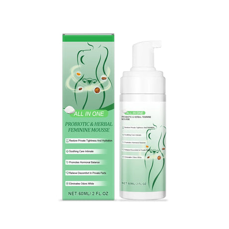 Herbal Women Private Part Care Hygiene Cleansing Mousse PH Balanced Relieve Local Discomfort Remove Odor Daily lasting Protect