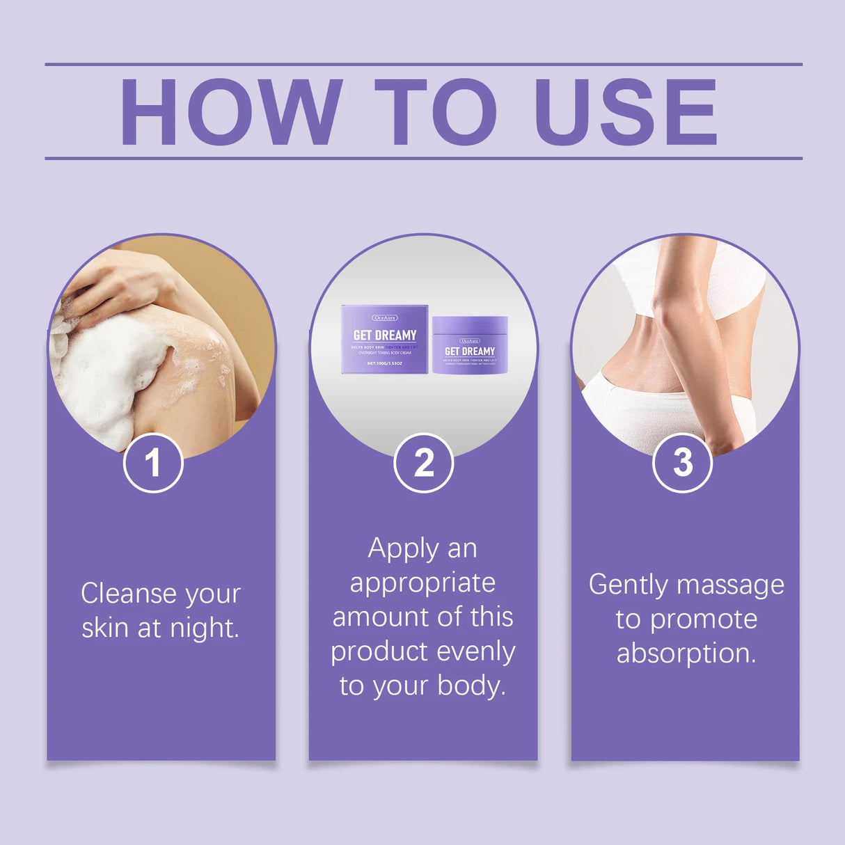 Shaping Cream Improve Sagging Skin Lifting Firming Deep Moisturizing Waist Buttock Thigh Tightening Overnight Toning Body Cream