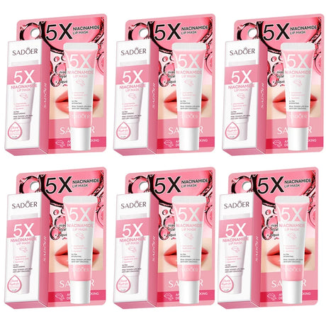 5X Niacinamide Plumping Lip Mask – Intense Hydration & Anti-Dryness for Soft, Pink Lips | Care Chapped Lips Overnig 10g/pc