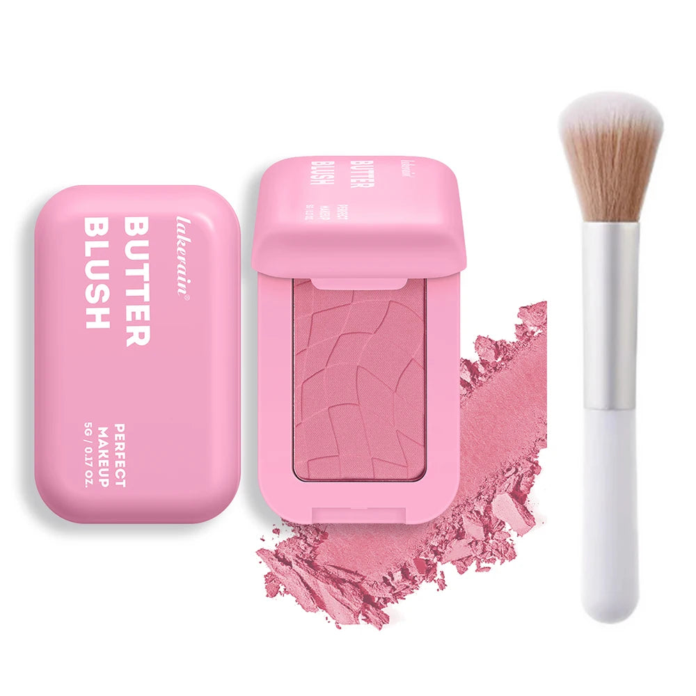 Professional Makeup Powder Blush 12HR Wear Vegan Formula Blusher Makeup Blush in Bar Cosmetics Palette Powder Pink Cream Face