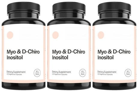 Women Myo & D-Chiro Inositol Capsule Daily Nutrition Supplements for Hormonal Balance and Ovarian Health Support 120 Count