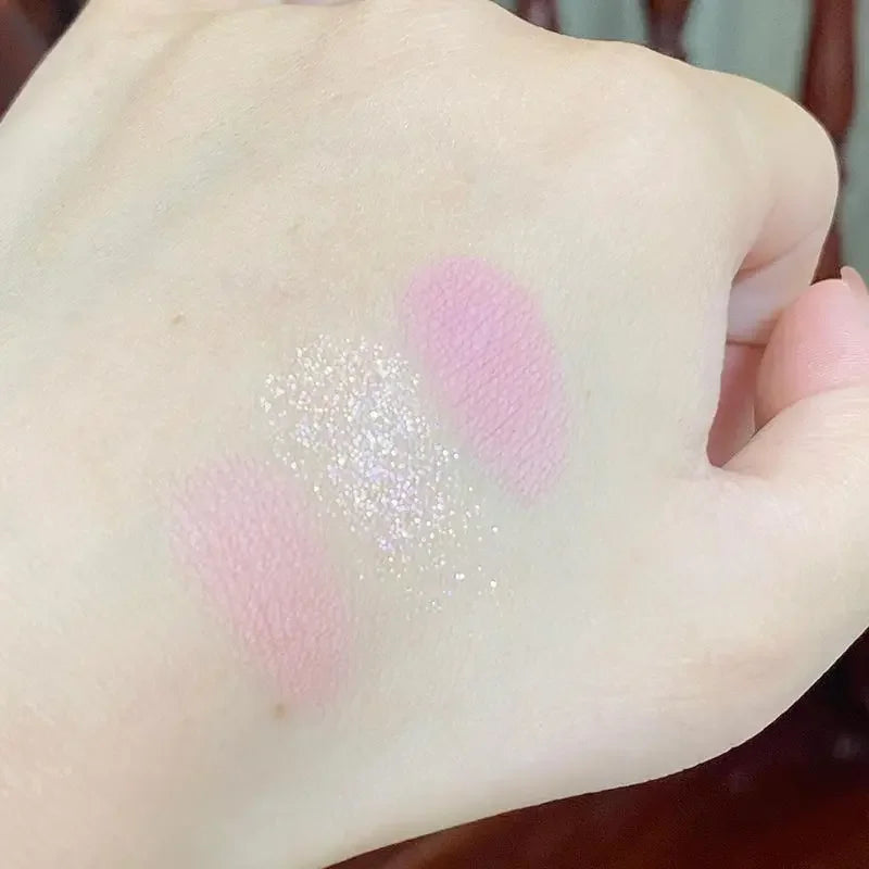 Mint diffuse pink blue small pink frame nine-color eyeshadow palette low saturation clear mint green pearl matte gentle pure des