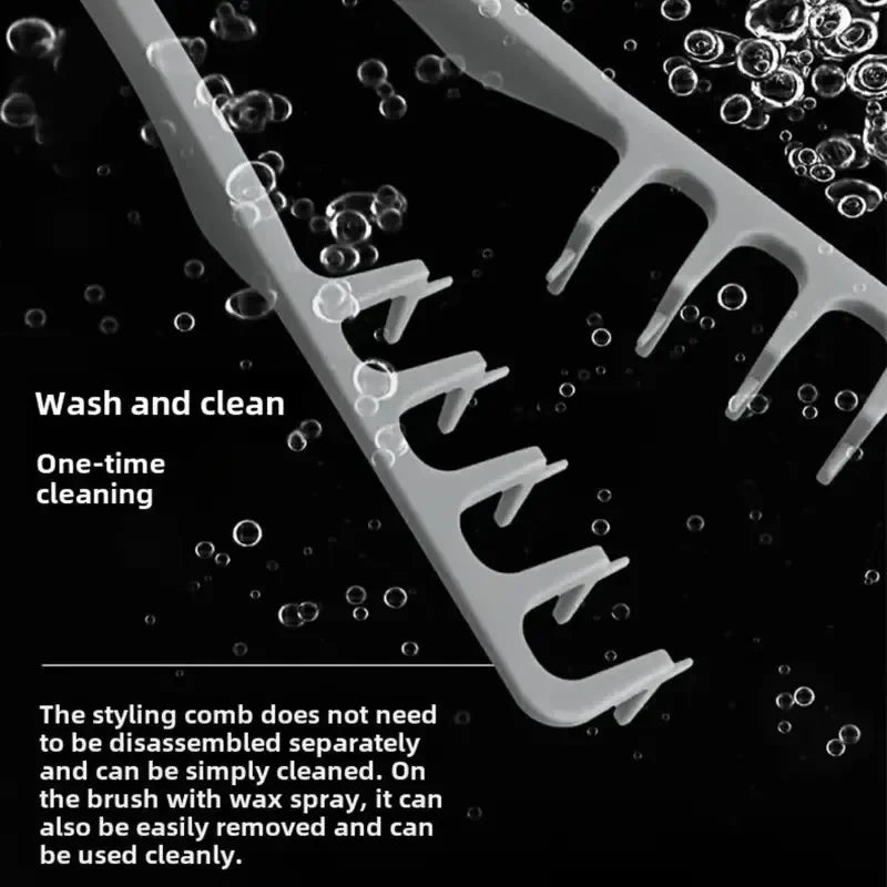 New Volumizing Wide-Tooth Hair Styling Comb Textured Styling Comb Korea Style Seam Covering Bangs Hair Combs For Men