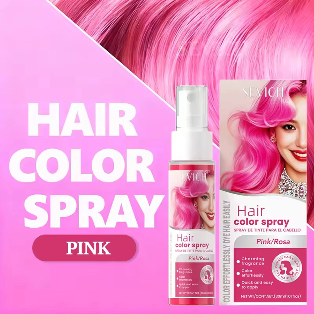 Temporary Hair Color Spray One-Time Hair Dyeing Instant Hair Salon Multi Color Hair Dye Makeup Chalk Washable DIY Party Styling
