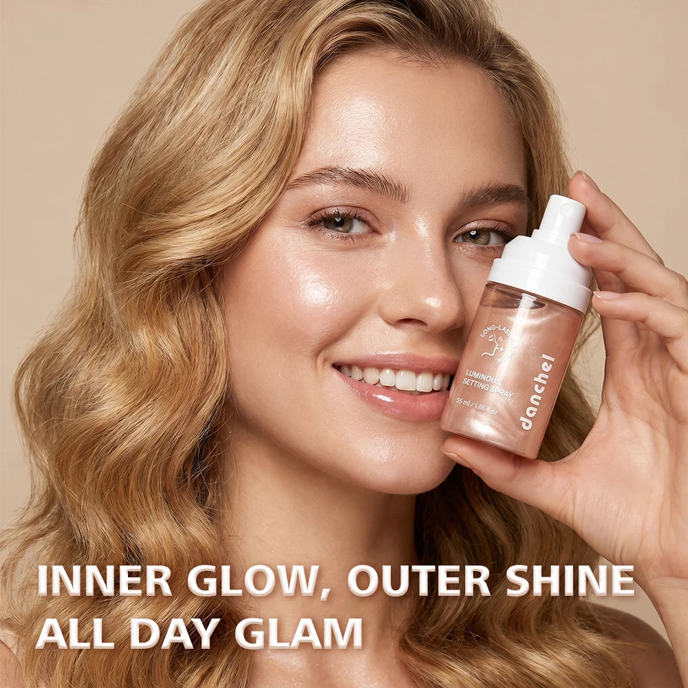 Luminous Setting Spray Smudge-resistant Quick-drying Non-sticky Long Lasting Locks Makeup Luminous Dewy Finish Setting Spray