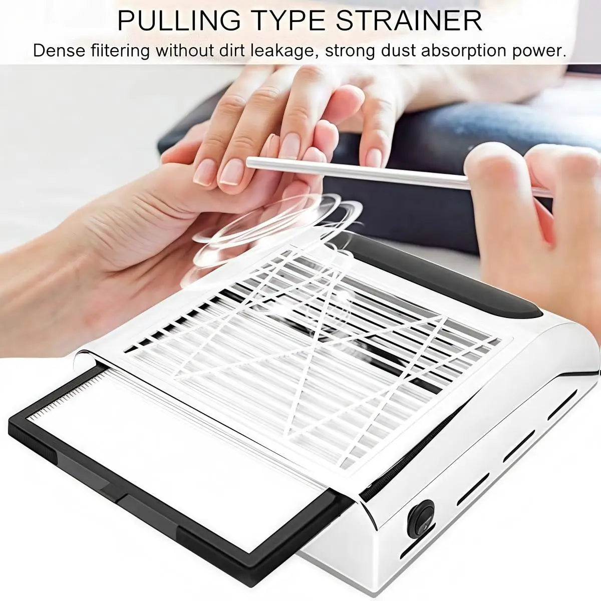 Nail Dust Collector Manicure Machine Tools Strong Power Nail Vacuum Cleaner With Remove Filter Nail Extractor Fan Nail Art Tool