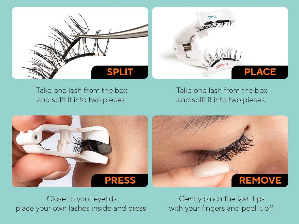 VYRILA Soft Magnetic Eyelashes No Glue Needed Reusable Natural Look 3D Lashes Easy Apply Soft Magnetic Lashes Kit for Eye Makeup