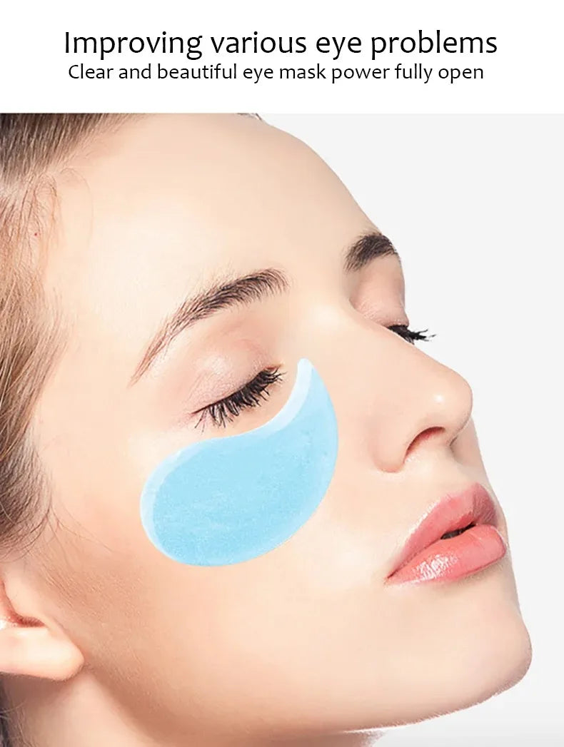 60Pcs Hyaluronic Acid Crystal Collagen Eye Mask Anti Dark Circles Remove Eye Bagsmoisturizing Firming Eye Patches Skin Care