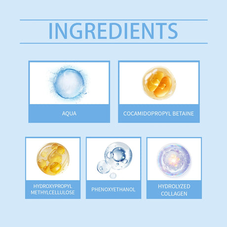 Collagen Facial Cleanser Mousse Deep Cleansing Skincare Controls Oil Moisturizing Firming Face Wash Foam Cleanser Skin Care