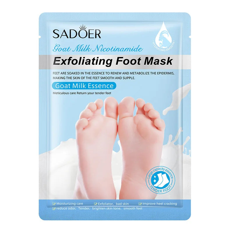 SADOER Exfoliating Feet Mask Exfoliating Foot Peel Mask Socks Pedicure Peeling Dead Skin Remover Feet Mask Peel Moisturizing