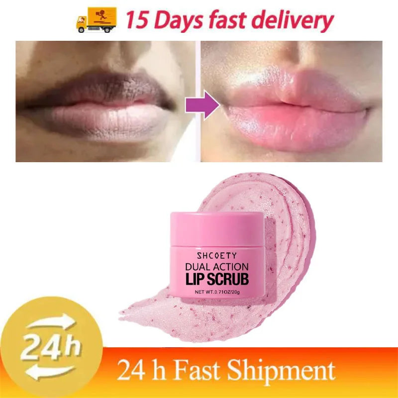 Remove Dark Lip Scrub Fast Lightening Pink Lip Exfoliating Fade Lip Line Dead Skin Moisturizer Korean Care Products Beauty Healt