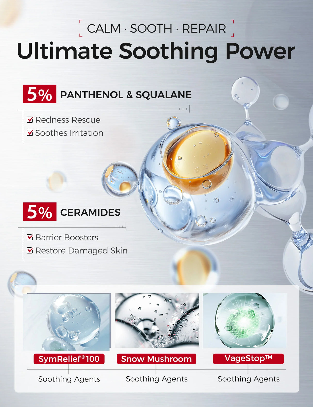 Vitamin B5 Serum – Hydrating, Soothing & Barrier Care Essence with Panthenol, Ceramides & Squalane for Sensitive Skin