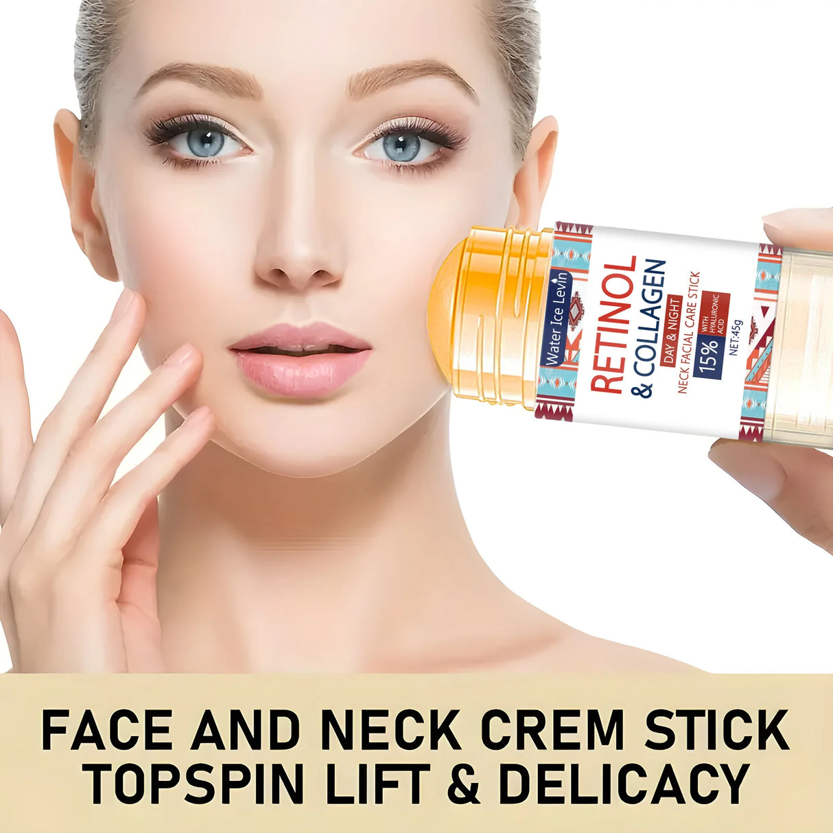 Face and Neck Treatment Bar with Firming Elasticity Improve Loose Skin Lotion Moisturizes and brightens skin