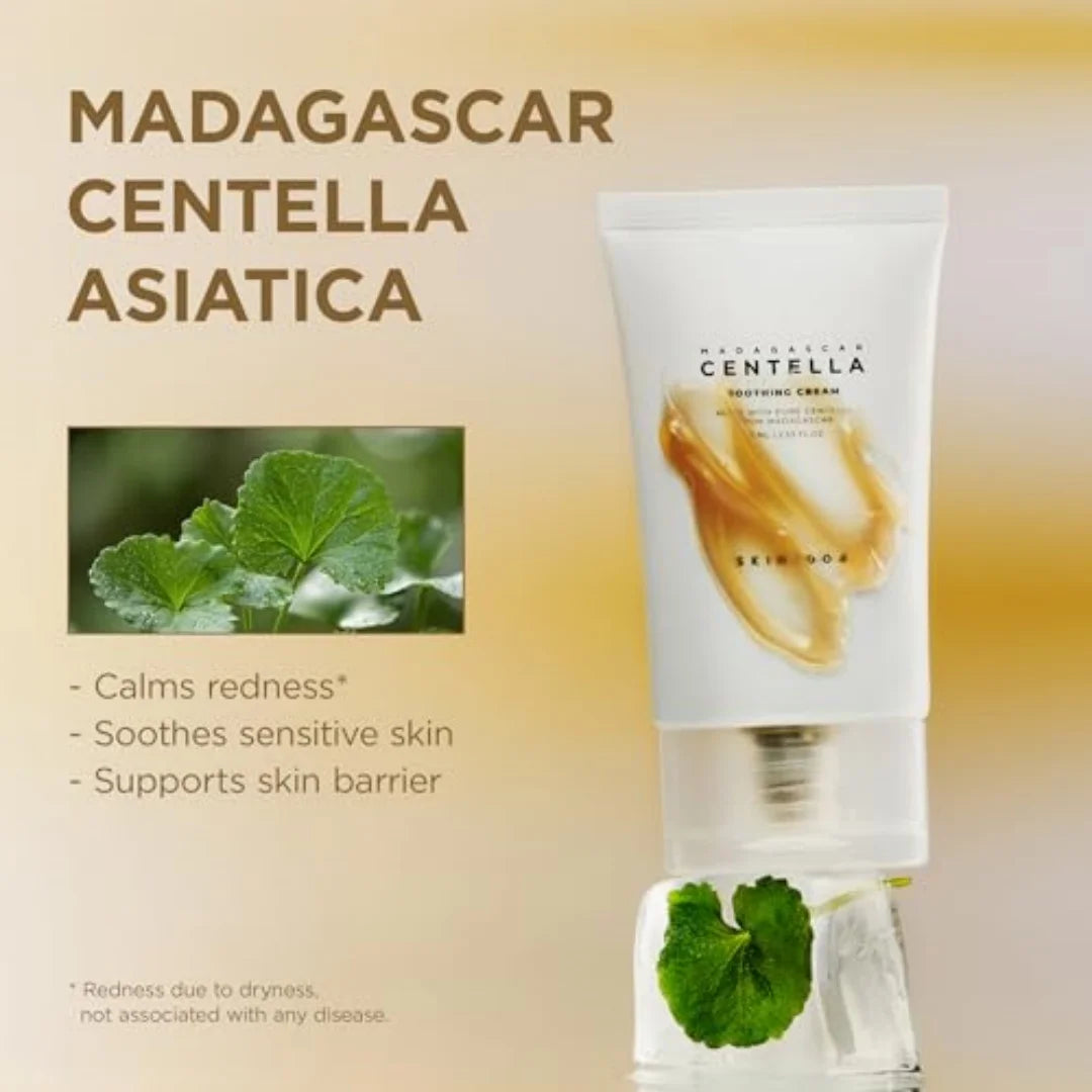 SKIN1004 Madagascar Centella Soothing Cream Korean Face Barrier Repair Hydrating Moisturizer Cica Cream Korean Skin Care 75ml