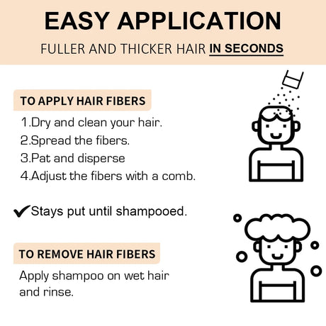 GOIPLE Hair Fiber Hold Spray Instant Volumizing Product Hair Building Fibers Powder Hairstyle Thickening Spray for Men and Women