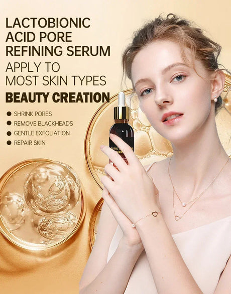 Pore Shrink Face Serum Remove Blackheads Acne Acidity Oil Control Repair Essence Moisturizing Nourish Pores Firming Facial Care