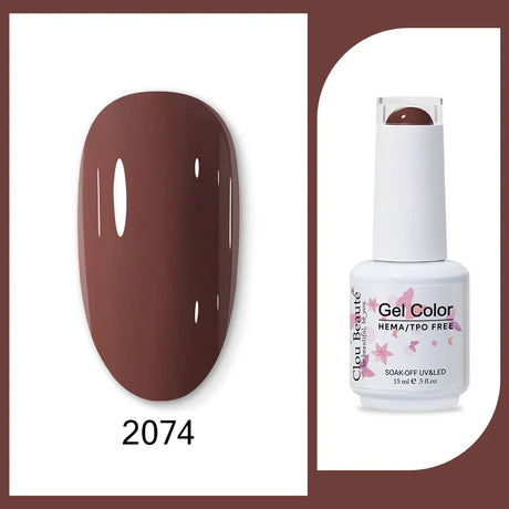 Clou Beaute 15ml HEMA TPO FREE Gel Nail Polish Bright Dark Army Green Gel Lacquer Semi Permanent Art Organic Nail Gel Varnish