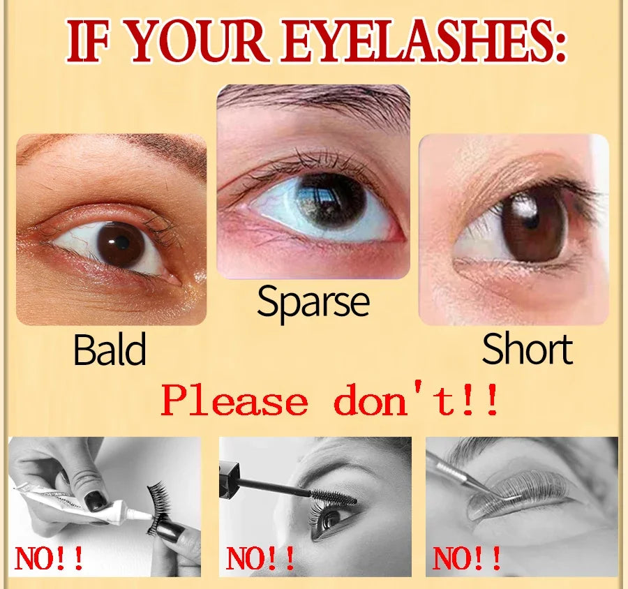 Fast Eyelash Growth Serum Natural Eyelashes Enhancer Longer Thicker Eyebrows Lift Essence Fuller Lashes Eye Care Korean Cosmetic