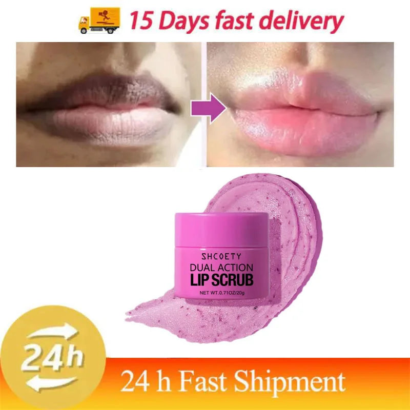 Remove Dark Lip Scrub Fast Lightening Pink Lip Exfoliating Fade Lip Line Dead Skin Moisturizer Korean Care Products Beauty Healt